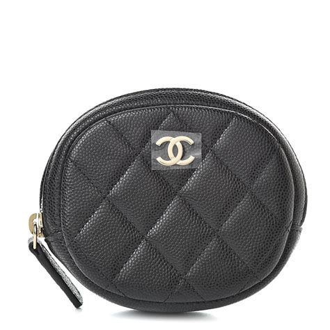 New authentic Chanel Caviar Quilted Zip Around Classic Coin Purse